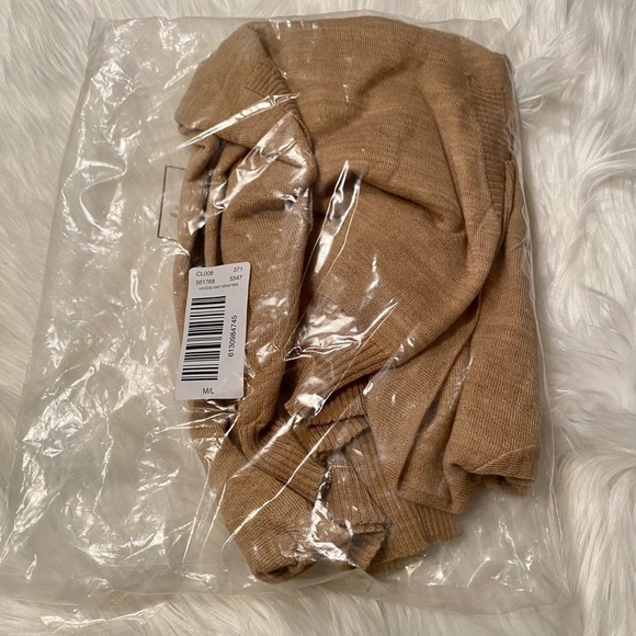NWT Hoodie Poncho Desert Khaki M/L Neutral - Picture 12 of 13